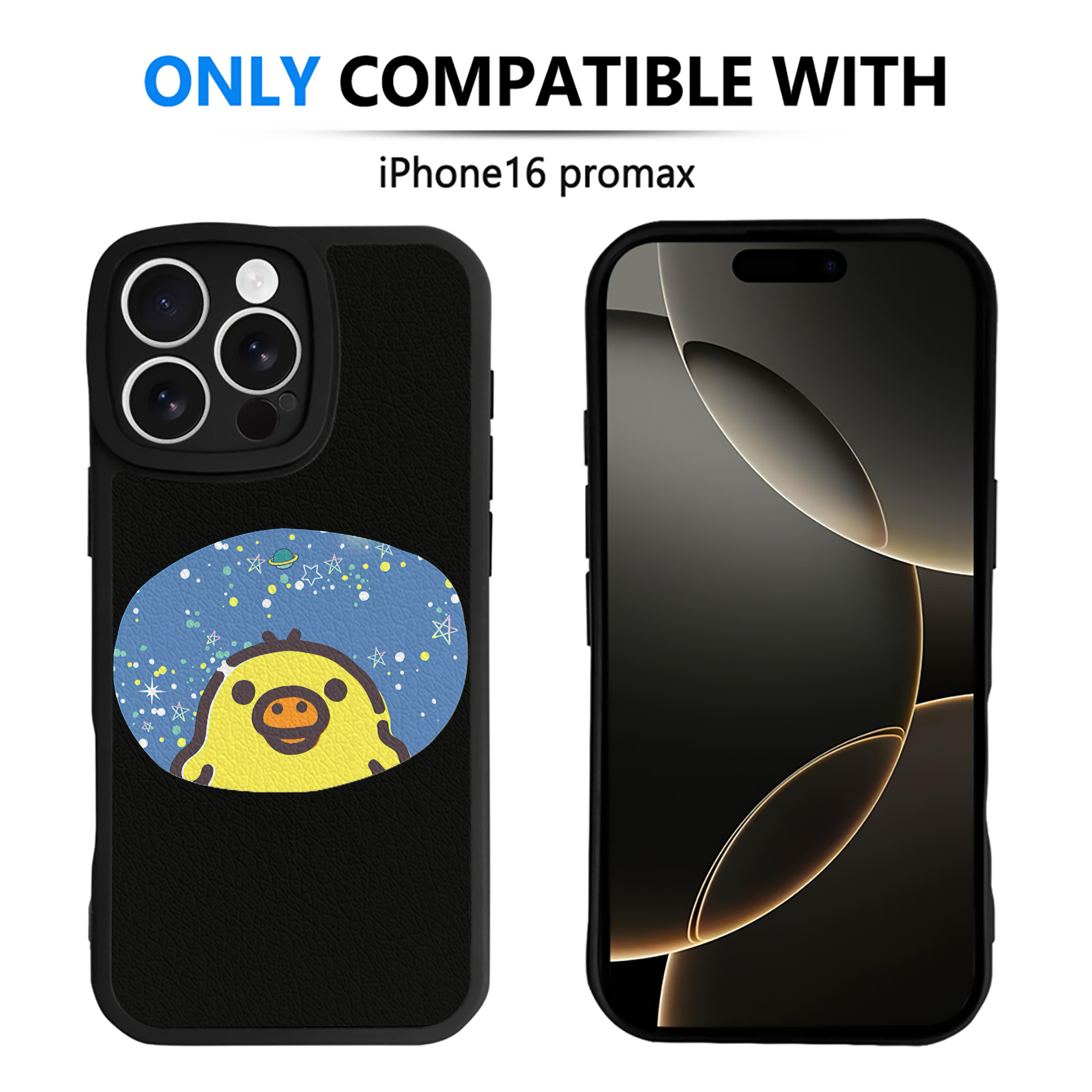 （画像用） リラックマ リラックマ キイロイトリ Rilakkuma Korilakkuma Kiiroitori 【iPhone 16シリーズ対応】シリコンスマホケース（レザー調） 材質：シリコン